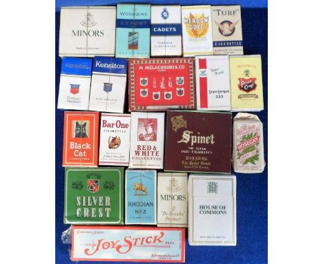 Advertising, Cigarette Packets 19 packets of live (FULL) cigarette packets to include Nosegay, House of Commons, Joy Stick, M