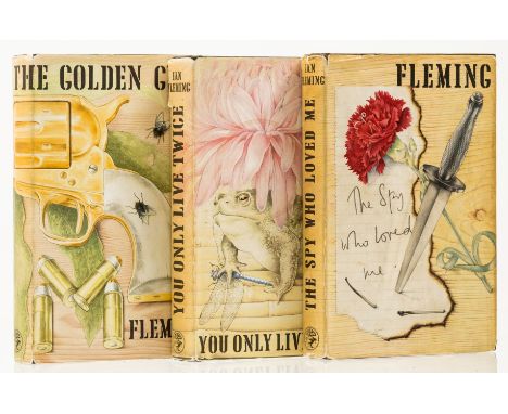 Fleming (Ian) The Spy Who Loved Me, lower panel a little cockled with damp-staining, 1962; You Only Live Twice, 1964; The Gol