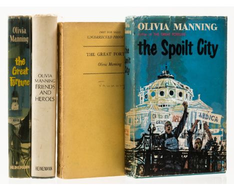 Manning (Olivia) [The Balkan trilogy], 3 vol., comprising The Great Fortune, 21'- price sticker to jacket front flap, rubbing