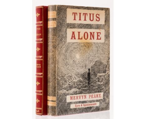 Peake (Mervyn) Titus Groan, first edition, light spotting to first few pages, modern half morocco, spine gilt in compartments