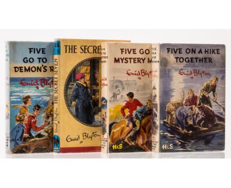 Blyton (Enid) Five Go to Mystery Moor, light browning to endpapers, jacket with short split to foot of upper joint, 1954; Fiv