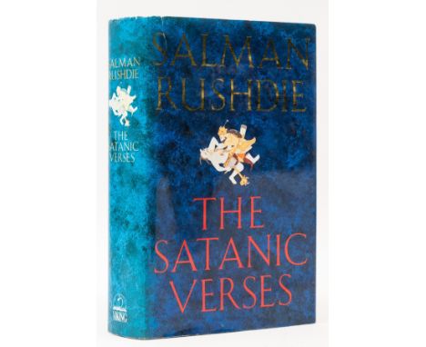 Rushdie (Salman) The Satanic Verses, first edition, cut signature of the author on title, original boards, dust-jacket, light