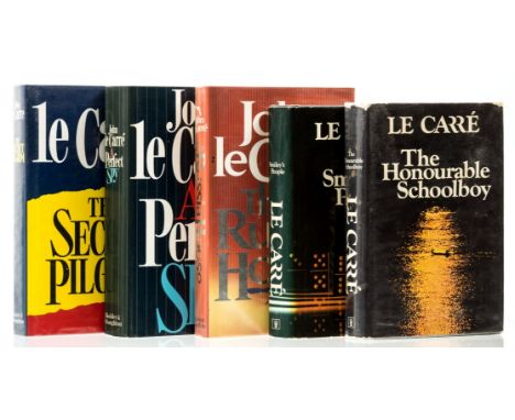 Le Carré (John) The Honourable Schoolboy, 1977; Smiley's People, 1980; The Russia House, 1989, first editions, very faint fox