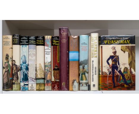 Fraser (George MacDonald) [The Flashman Papers], 12 vol., first editions, Flashman with author's cut signature laid down to d