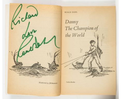 Dahl (Roald) Danny the Champion of the World, first Puffin paperback edition, signed presentation inscription from the author