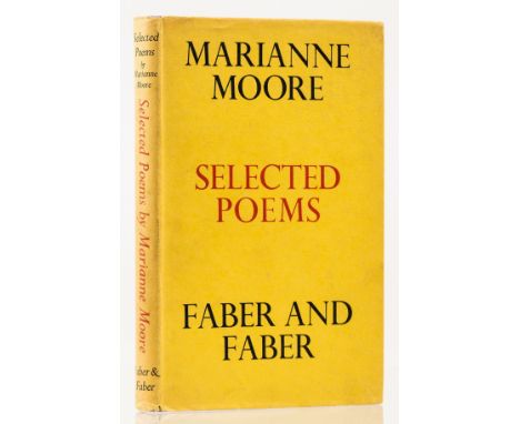 Moore (Marianne) Selected Poems, first English edition, signed presentation inscription from the author to David Posner " 'do