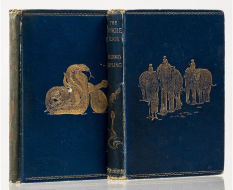 Kipling (Rudyard) The Jungle Book, light finger-soiling, ink gift inscription to endpaper, lower hinge cracked, shelf-lean, s