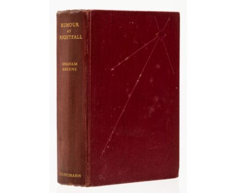 Greene (Graham) Rumour at Nightfall, first edition, faint scattered spots to preliminaries and few few pp., original cloth, l