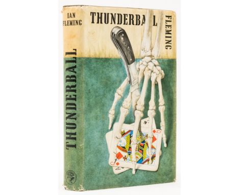 Fleming (Ian) Thunderball, first edition, original boards with skeletal hand design in blind to upper cover, spine lettered i