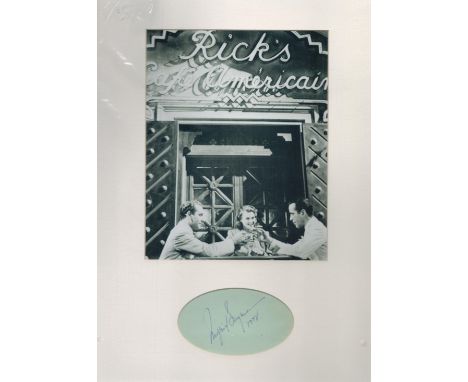 Ingrid Bergman 16x12 inch overall mounted signature piece includes signed album page and vintage. Good condition Est. 