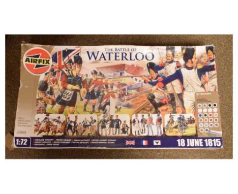 Airfix 1:72 scale 'The Battle of Waterloo', together with a quantity of box Revell and other soldier kits