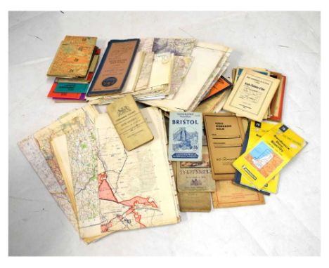 Collection of Ordnance Survey and other maps to include World War II, etc