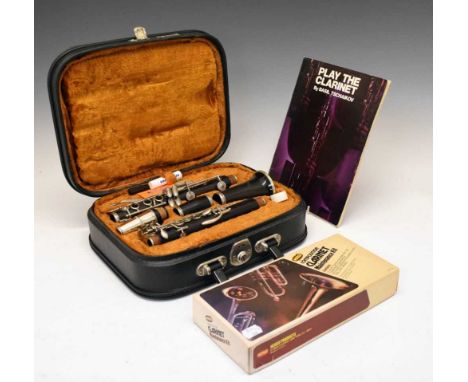 Cased Boosey &amp; Hawkes 'The Edgware' clarinet and maintenance kit