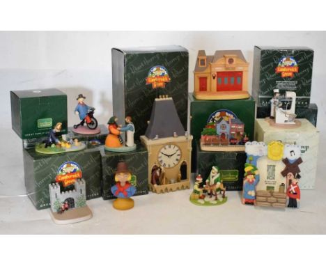 Robert Harrop Camberwick Green - Eleven boxed figures to include; Trumpton Town Hall Clock and Music Box (CGMB4), Trumpton Fi