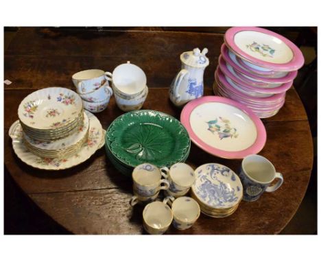 Quantity of 19th Century and later ceramics, to include Minton 'Marlow' tablewares, Royal Worcester coffee set, etc.