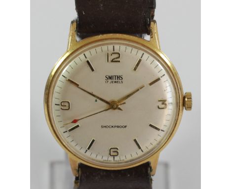 Smiths, a gold plated manual wind gentleman's wristwatch, 33mm 