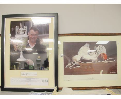 Golf - Gary Wolstenholme Autograph, black pen signed (unverified), as part of a montage of him with amateur Championship Trop