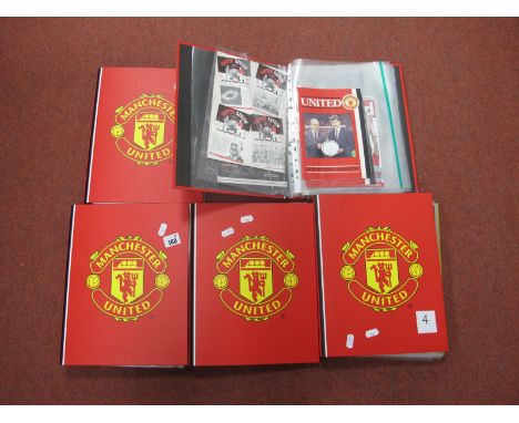 Manchester United Magazines, collectors postcards, guides, George February 1972, Official Year Books, 1968 club Championship 