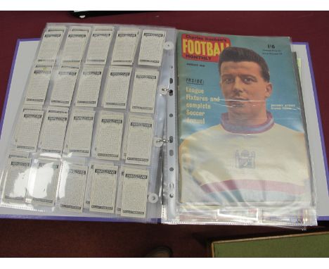 A &amp; B.C Green Back Football Cards x 27. sets of Churchaman footballers (50) Player footballers 1928 (50), Barratt Footbal