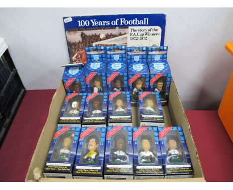 Fourteen Corinthian 1995 England Squad Figures, all boxed, Esso F.A Cup coin set.