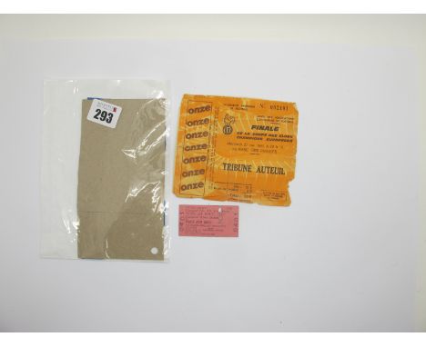  1981 European Cup Final Ticket, Liverpool v. Real Madrid, 27 May at Parc Des Princes Tribune Auteull, 002191 (torn creased).