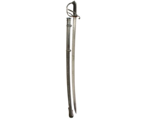 AN 1821 PATTERN LIGHT CAVALRY OFFICER'S SWORD TO THE FOURTH QUEEN'S OWN LIGHT DRAGOONS BY GARDEN, 90cm pipe-backed blade with