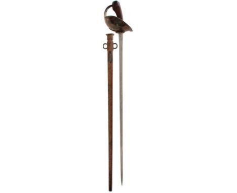 A 1908 PATTERN CAVALRY TROOPER'S SWORD, 88.5cm blade stamped with various Ordnance marks, S.B&amp;NLD and dated 1915 and 1917