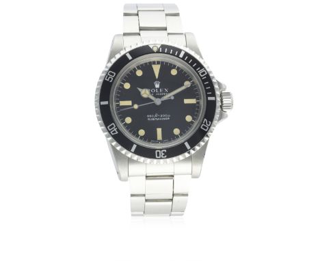 A GENTLEMAN'S STAINLESS STEEL ROLEX OYSTER PERPETUAL SUBMARINER COMEX BRACELET WATCH CIRCA 1970s, REF. 5514 WITH NON-COMEX 55