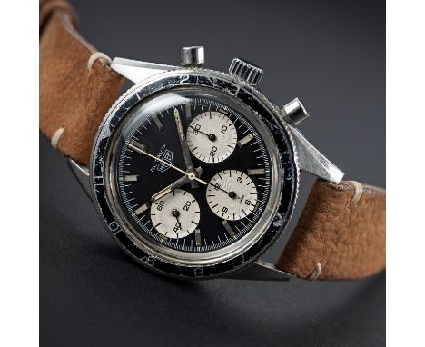 A VERY RARE GENTLEMAN'S STAINLESS STEEL HEUER AUTAVIA CHRONOGRAPH WRIST WATCH CIRCA 1968, REF. 2446 AS WORN BY JOCHEN RINDT, 