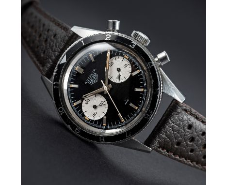 A VERY RARE GENTLEMAN'S STAINLESS STEEL HEUER AUTAVIA CHRONOGRAPH WRIST WATCH CIRCA 1968, REF. 3646 AS WORN BY THE LEGENDARY 