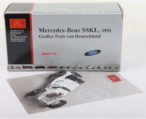 CMC 1:18 scale M-082 Mercedes- Benz SSKL Grand Prix Deutchland 1931, Rudolf Caracciola, Limited edition 4000, in mint sealed 