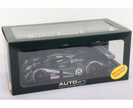 AutoArt Bentley Speed 8  Le Mans 2003 1/18 scale model Car, 2nd position J.Herbert T/D.Brabham/ M.Blundell  RN.8 in near mint