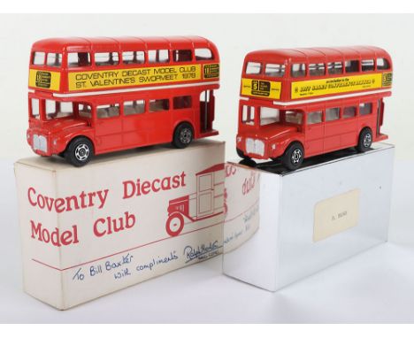 Corgi Toys 469 Routemaster Bus Mettoy 1977 Sales Conference Dinner, an invitation bus, in a silver box plus 469 Coventry Diec