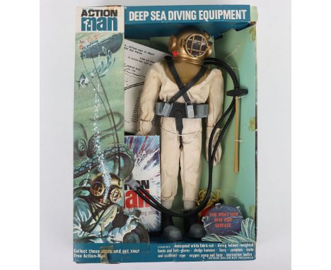 Vintage Action Man Deep Sea Diving equipment 1st issue boxed, complete, in excellent original condition, items have been take