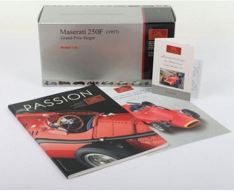 CMC 1:18 scale M-051 Maserati 250F (1957) Grand Prix Racing Car, in mint sealed boxed condition, with leaflet & Catalogue.