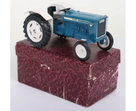 Scarce Early Milton Maxwell India Ford Tractor, large scale, blue/white body, jewelled headlights, in excellent original cond