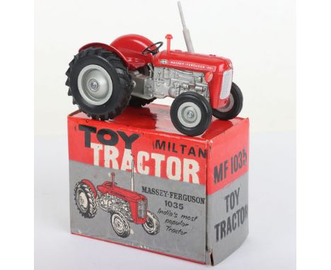 Maxwell/Miltan/Milton India Massey- Ferguson 1035 Tractor, large scale,  red/silver body, in mint complete boxed original con