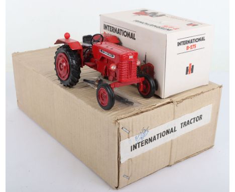 Maxwell India International B-275 Tractor, large scale, red body, jewelled lights, complete with all accessories, in near min