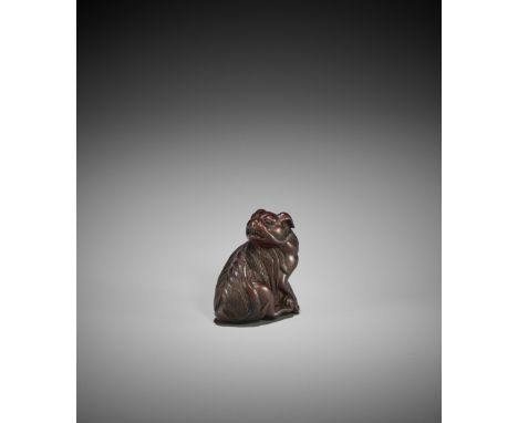 TAMETAKA: A FINE WOOD NETSUKE OF A JAKONEKO By Tametaka, signed Tametaka 為隆Japan, Nagoya, late 18th century, Edo period (1615