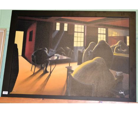 Nadeem Chugtai (Contemporary) ''A Swift Half'', signed and numbered 19/75, giclee print 