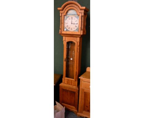 An oak cased longcase clock 
