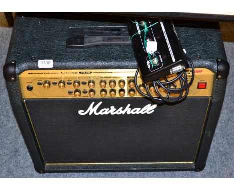 Marshall AVT2000 signal input amplifier speaker with pedal