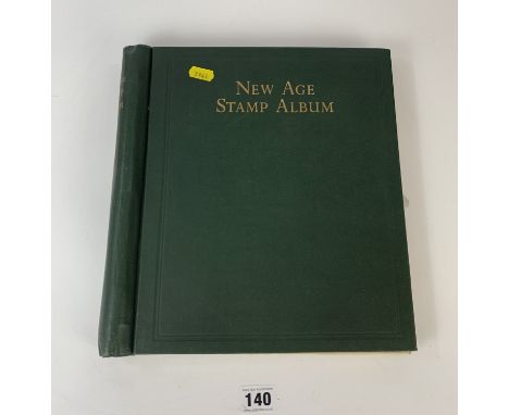 New Age stamp album with George VI and British Commonwealth stamps