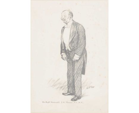 Set of twenty-six satirical portrait prints after David Low, including Lord Oxford, Philip Snowden, Max Lord Beaverbrook, The
