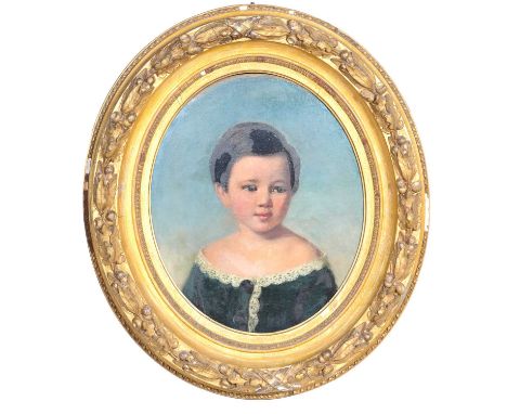 European School, 19th century, Portrait of Philip Otto de Clermont,oil on canvas, unsigned, labelled verso,45x37cm;in a 19th 