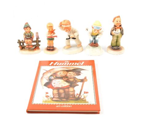 Collection of Hummel figures and an Annual Bell, by Goebel, mostly M.J.Hummel Club editions, some boxed, and 'The Hummel' ARS