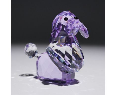 Swarovski crystal figurine titled Violetta, released in 2008 as part of the limited "Gang of Dogs" collection. This charming 