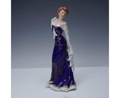 Hand-painted bisque porcelain figurine titled Elegance de Paris, part of the Diana Vreeland Presents collection by the Frankl