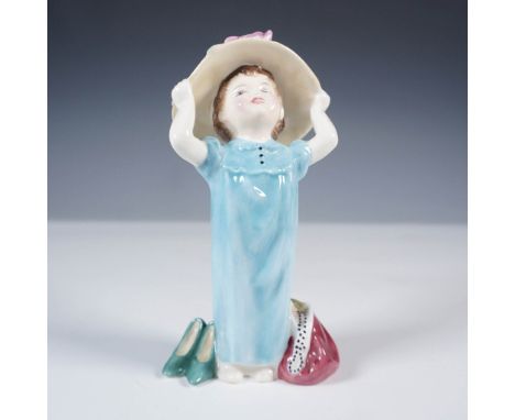 This piece features a young girl playfully dressed in an oversized hat and gown, evoking the innocence and imagination of chi