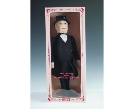 Limited edition Steiff felt doll titled Gentleman in Morning Coat, a replica based on the original 1914 character doll create